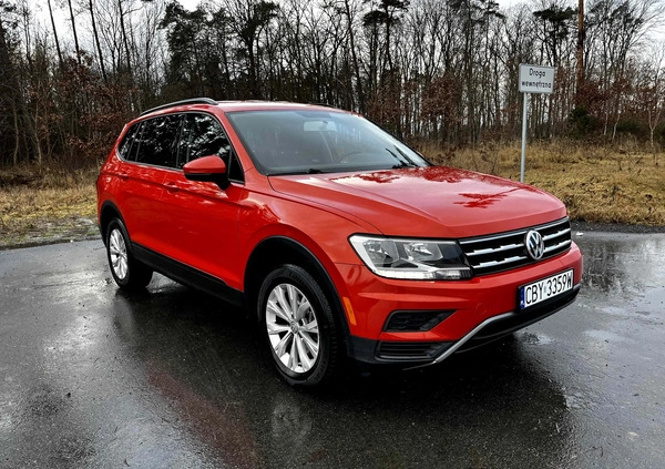 Volkswagen Tiguan Allspace cena 79000 przebieg: 68000, rok produkcji 2019 z Bydgoszcz małe 92